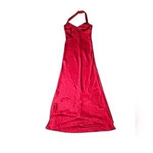 Vintage ROBERTA red Dress Made In Mexico Satin 5/6